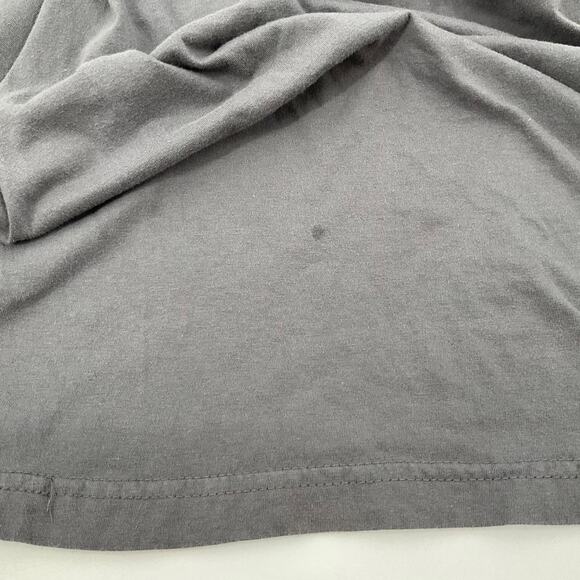 Fox Racing Long Sleeve Tee Size M Charcoal Grey Blue Fox Head Logo Mens Graphic - Picture 9 of 9